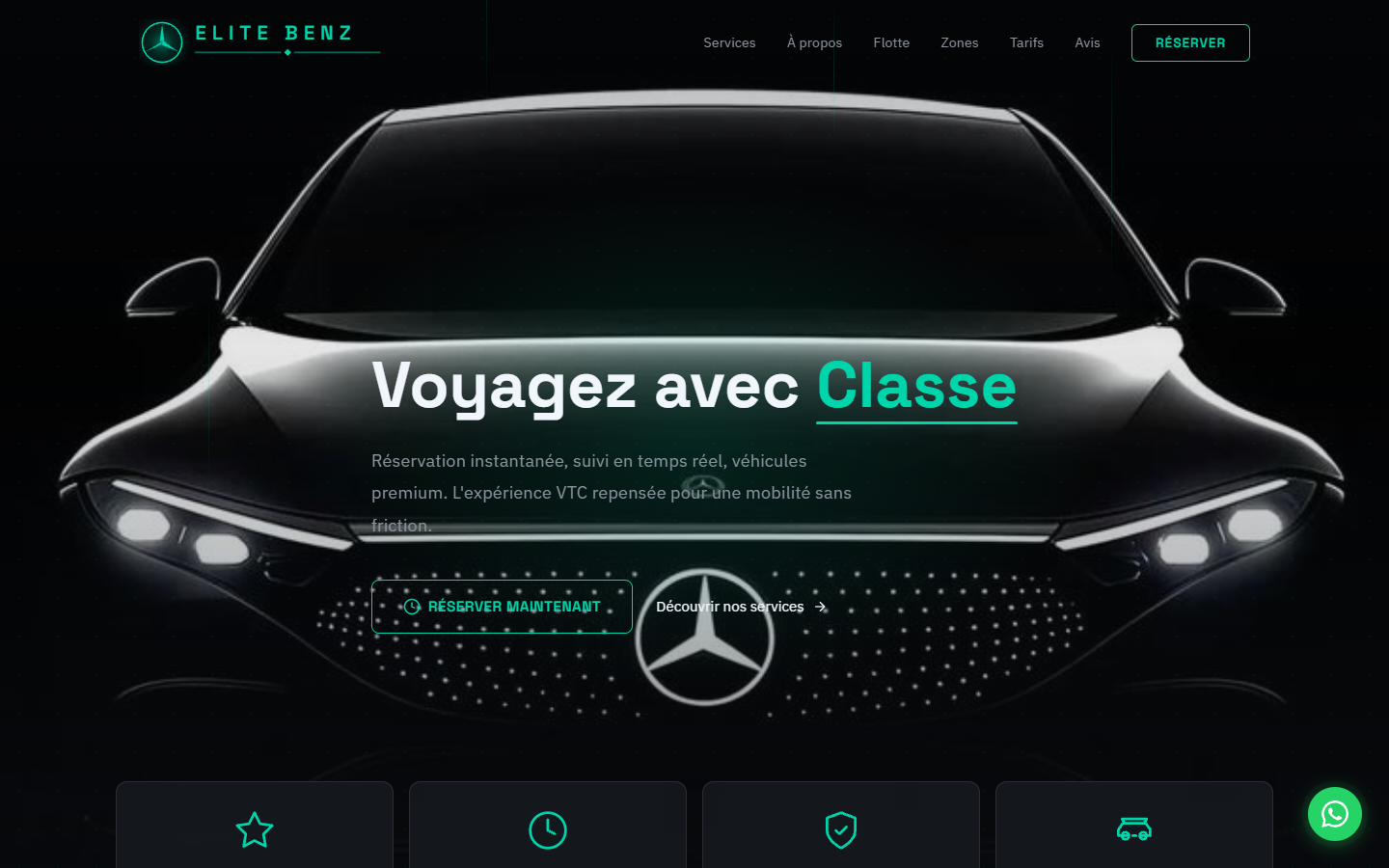 Elite Benz VTC Lyon — Site vitrine premium